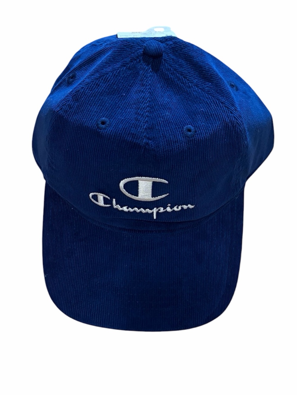 Champion Blue Corduroy Baseball Hat Adjustable OS